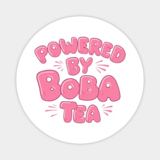 Powered By Boba Tea Magnet